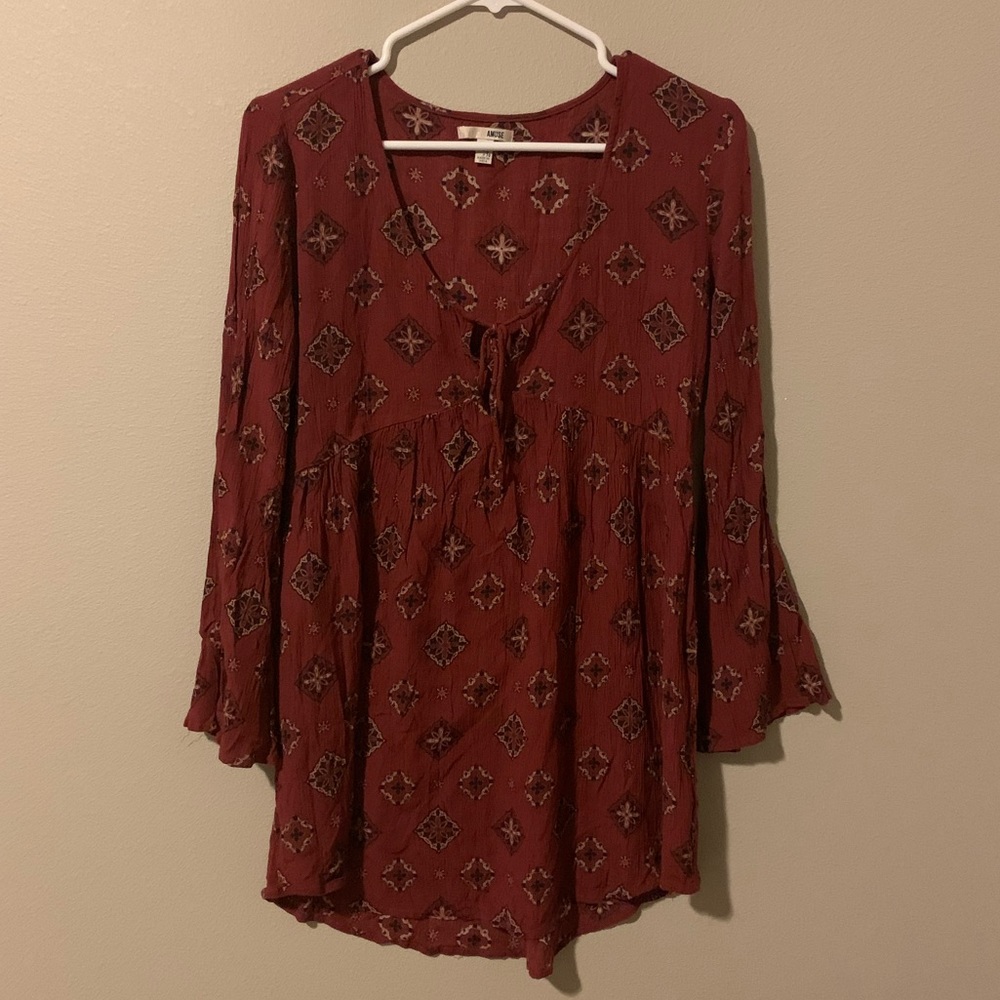 Amuse society long sleeve dress